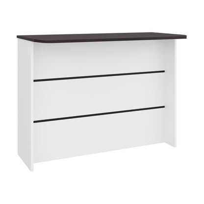 Fendi Kitchen Island with Open Down Shelves, Storage Cabinets, and Top Counter Space For A Modern Kitchen Style or Coffee Station