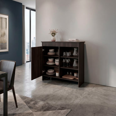 Dago Sideboard Storage Cabinet with 2 Doors, Interior Shelves, Accent Buffet Cabinet for Dining Room, Living Room or Entryway