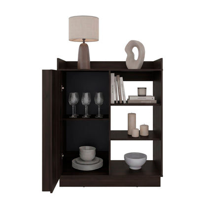 Caoba Sideboard Cabinet with 3 Doors, Adjustable Interior Shelves, Accent Storage Cabinet for Dining Room, Living Room and Entryway
