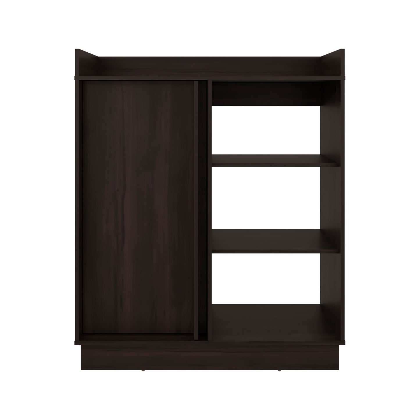 Caoba Sideboard Cabinet with 3 Doors, Adjustable Interior Shelves, Accent Storage Cabinet for Dining Room, Living Room and Entryway