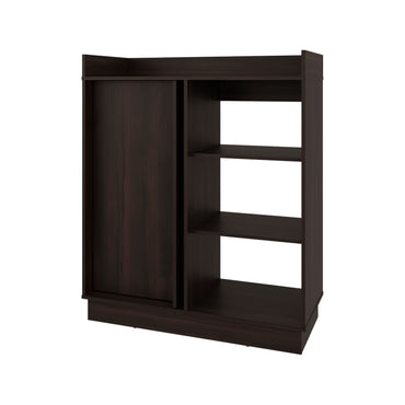 Caoba Sideboard Cabinet with 3 Doors, Adjustable Interior Shelves, Accent Storage Cabinet for Dining Room, Living Room and Entryway
