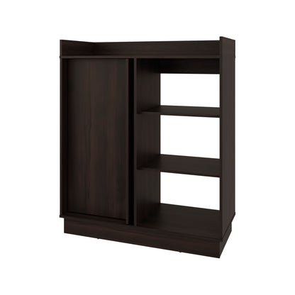 Caoba Sideboard Cabinet with 3 Doors, Adjustable Interior Shelves, Accent Storage Cabinet for Dining Room, Living Room and Entryway