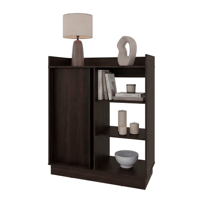 Caoba Sideboard Cabinet with 3 Doors, Adjustable Interior Shelves, Accent Storage Cabinet for Dining Room, Living Room and Entryway