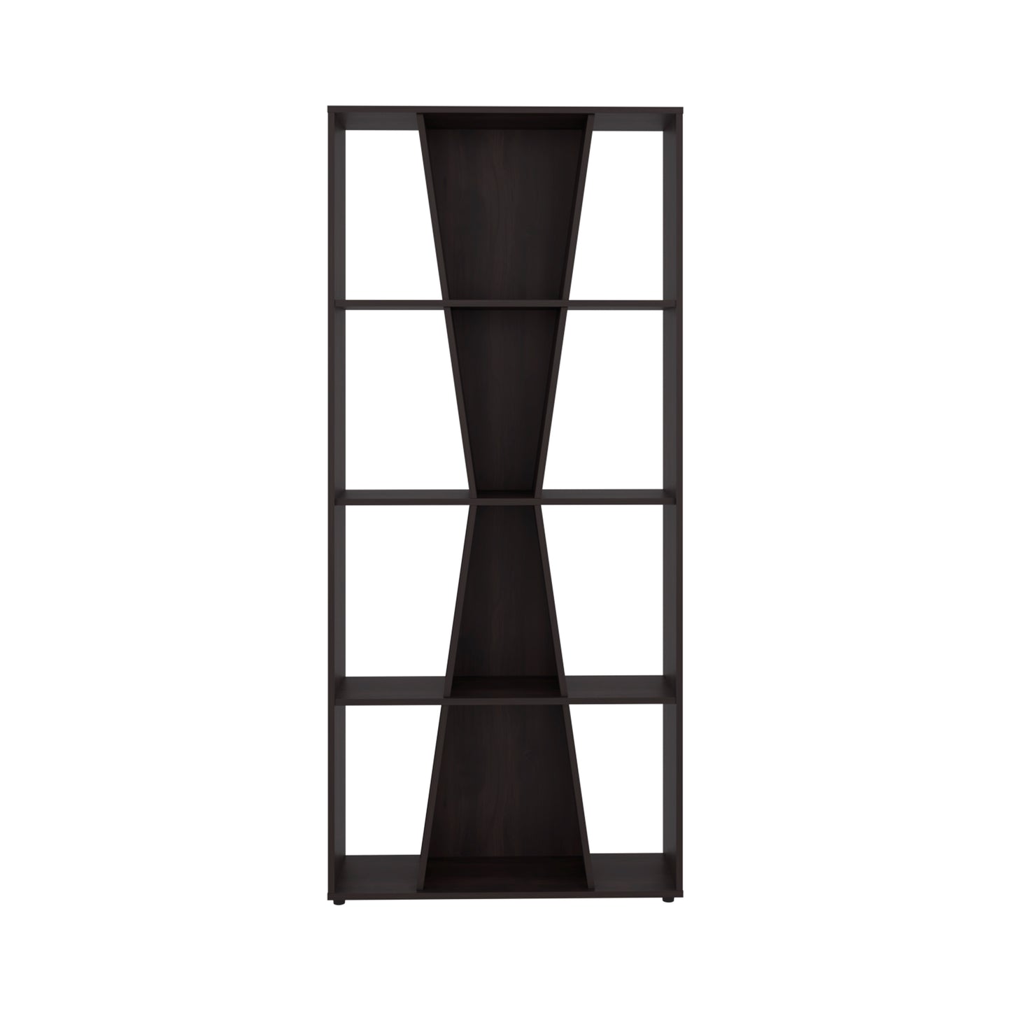 Vahugan Bookcase with Open Shelves, Modern Bookshelf Storage Organizer and Display Cabinet for Living Room, Home Office or Bedroom