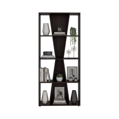 Vahugan Bookcase with Open Shelves, Modern Bookshelf Storage Organizer and Display Cabinet for Living Room, Home Office or Bedroom