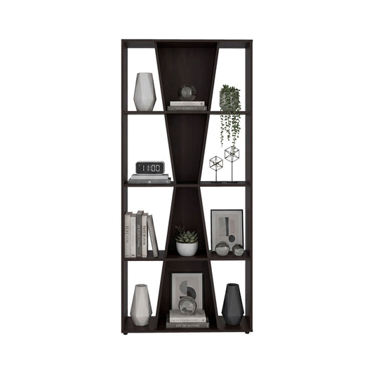 Vahugan Bookcase with Open Shelves, Modern Bookshelf Storage Organizer and Display Cabinet for Living Room, Home Office or Bedroom