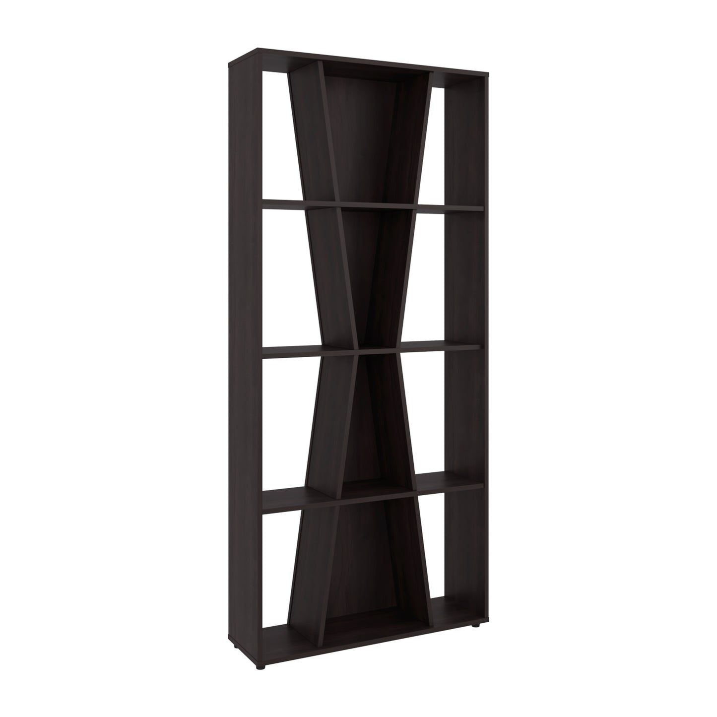 Vahugan Bookcase with Open Shelves, Modern Bookshelf Storage Organizer and Display Cabinet for Living Room, Home Office or Bedroom