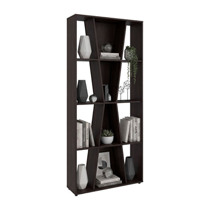 Vahugan Bookcase with Open Shelves, Modern Bookshelf Storage Organizer and Display Cabinet for Living Room, Home Office or Bedroom