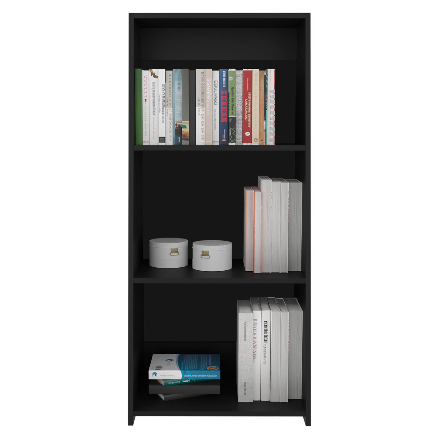 Note 47" Tall Three-Tier Ladder Bookcase