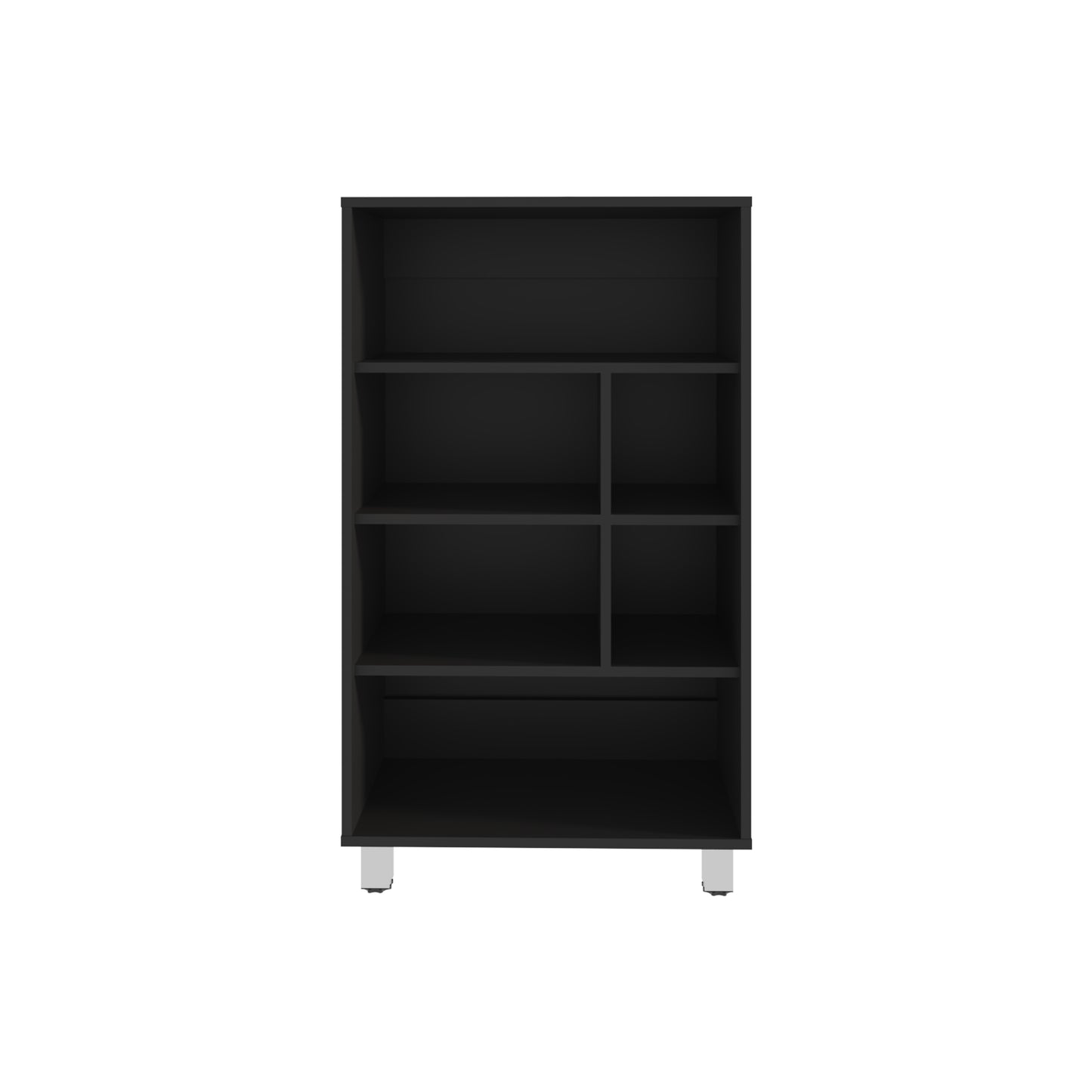 Bellagio 40" Tall Four-Tier Shelf Base Cabinet with 6 Cubbies