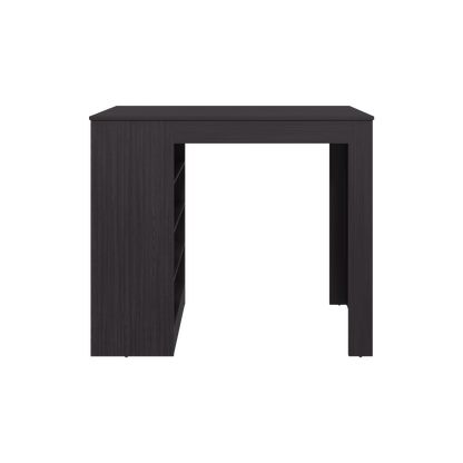 Greer Counter Table with 4 Storage Shelves, Compact Home Bar, Dinning Room or Kitchen Furniture, With Space-Saving Modern Design