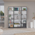 Delray 3 Piece Living Room Set, Matt Gray / White