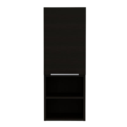 Nashua 2 Piece Bathroom Set, Linen Cabinet + Medicine Cabinet, Black Wengue Finish