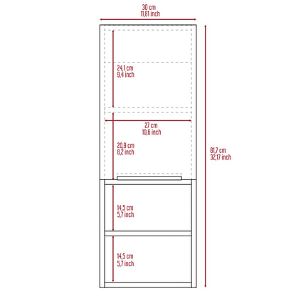 Nashua 2 Piece Bathroom Set, Linen Cabinet + Medicine Cabinet, Black Wengue Finish