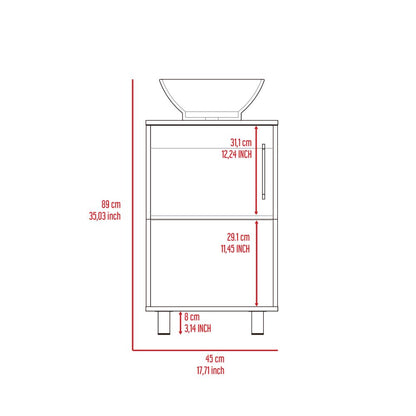 Cleveland 2 Piece Bathroom Set, Bathroom Vanity + Medicine Cabinet, White Finish