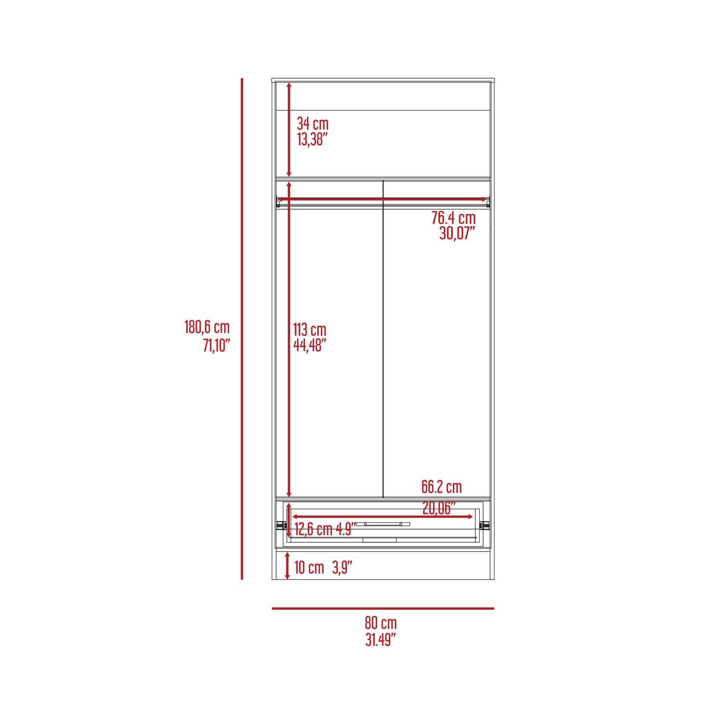 Base bedroom ambery  closet system