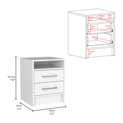 Kearny 3 Piece Bedroom Set, White Finish