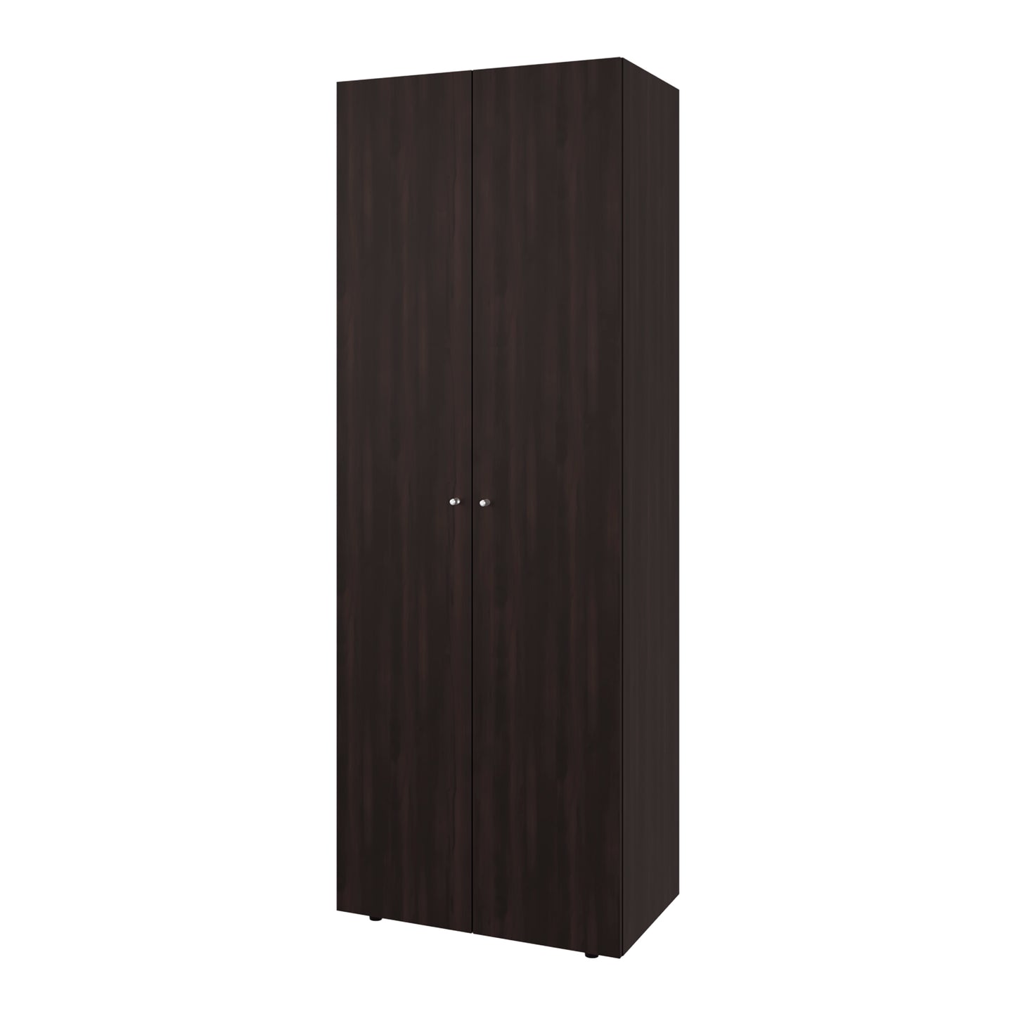 Home 6 Piece, 10 Door Closet System, Top Storage Shelves, Wide Armoire for Bedroom Storage and Organization, Natural Oak