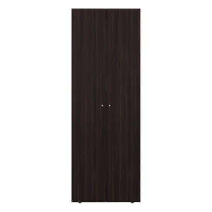 Home 6 Piece, 10 Door Closet System, Top Storage Shelves, Wide Armoire for Bedroom Storage and Organization, Natural Oak