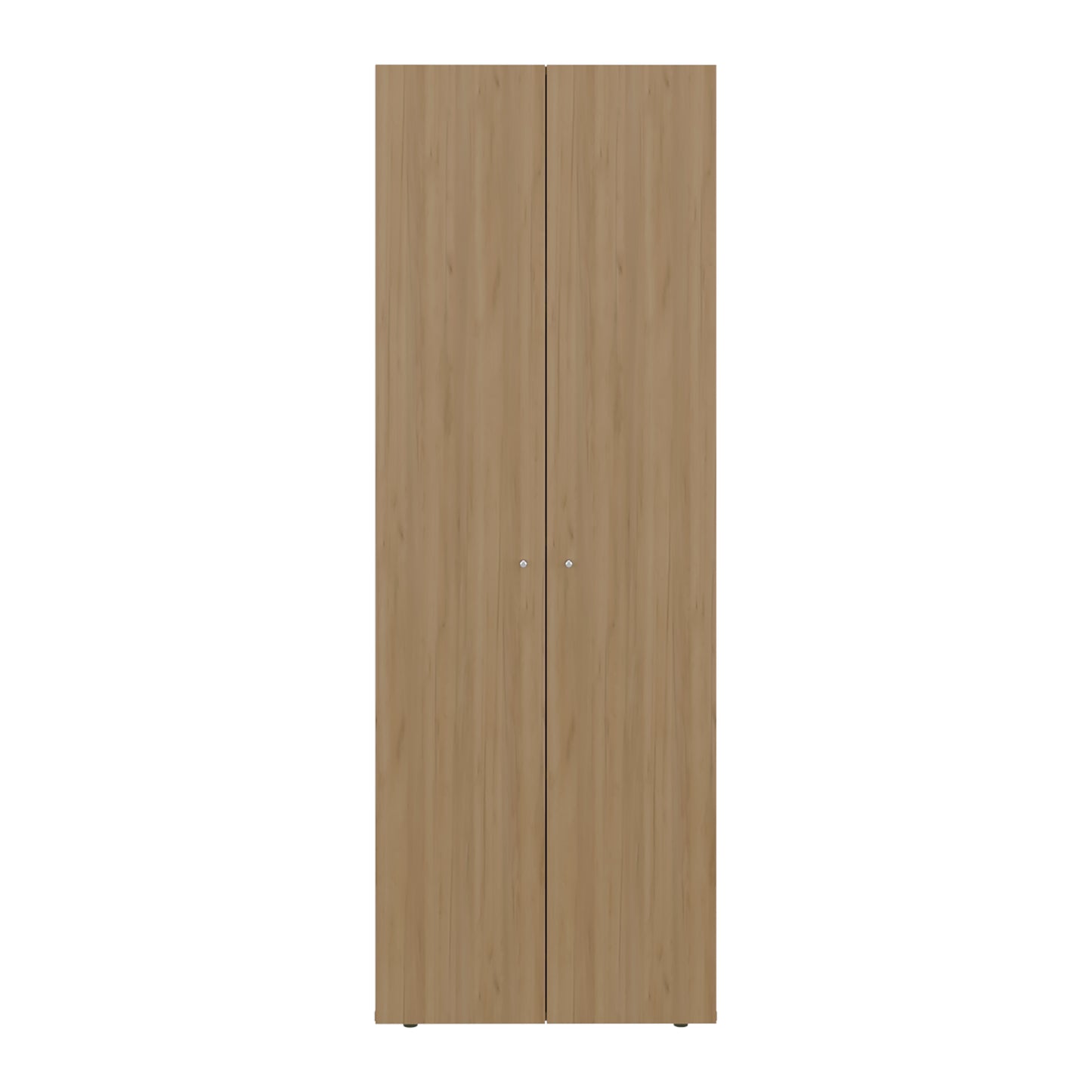 Home 2 Door Closet System, Four Fixed Shelves, Compact Wardrobe for Bedroom Organization, Laundry Room Organization, Utility Room Organization, Freestanding Storage Furniture