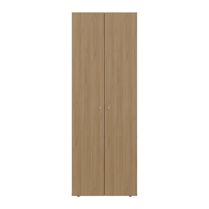 Home 2 Door Closet System, Four Fixed Shelves, Compact Wardrobe for Bedroom Organization, Laundry Room Organization, Utility Room Organization, Freestanding Storage Furniture