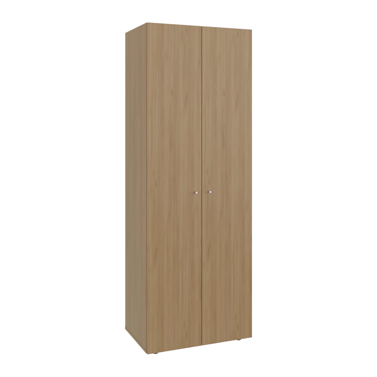 Home 2 Door Closet System, Four Fixed Shelves, Compact Wardrobe for Bedroom Organization, Laundry Room Organization, Utility Room Organization, Freestanding Storage Furniture