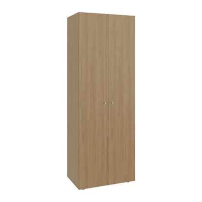 Home 2 Door Closet System, Four Fixed Shelves, Compact Wardrobe for Bedroom Organization, Laundry Room Organization, Utility Room Organization, Freestanding Storage Furniture