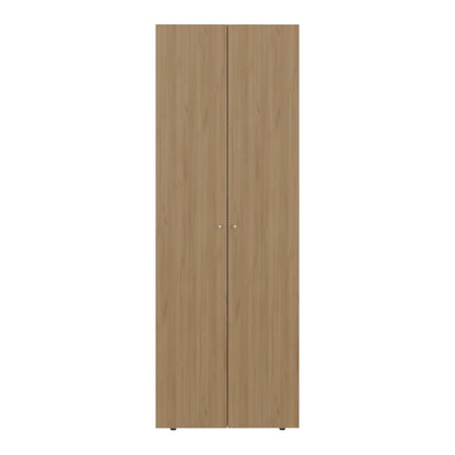 Home 2 Doors Closet System Armoire, Hanging Rod and Storage Shelf, Modern Armoire for Bedroom Organization Storage