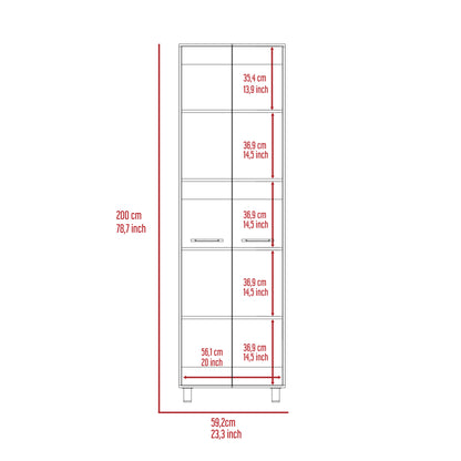 Wooster 5 Piece Garage Set, 2 Wall Cabinets + 2 Storage Cabinets + Pantry Cabinet, Black Wengue Finish