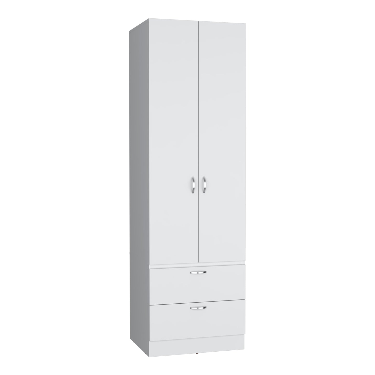 Vico 76" High Armoire Wardrove Closet with 2 Drawers, Double Door Cabinet , One Shelf and Hanging Rod, Bedroom Clothes Storage Cabinet Organizer