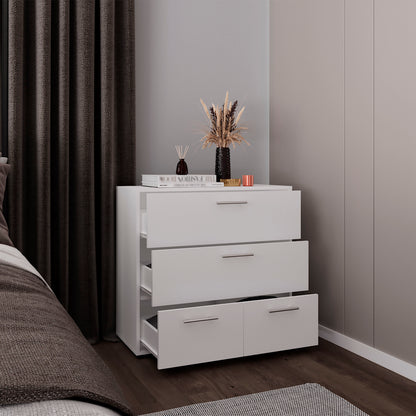 Alpine Four Drawer Dresser with Base Independent Drawers