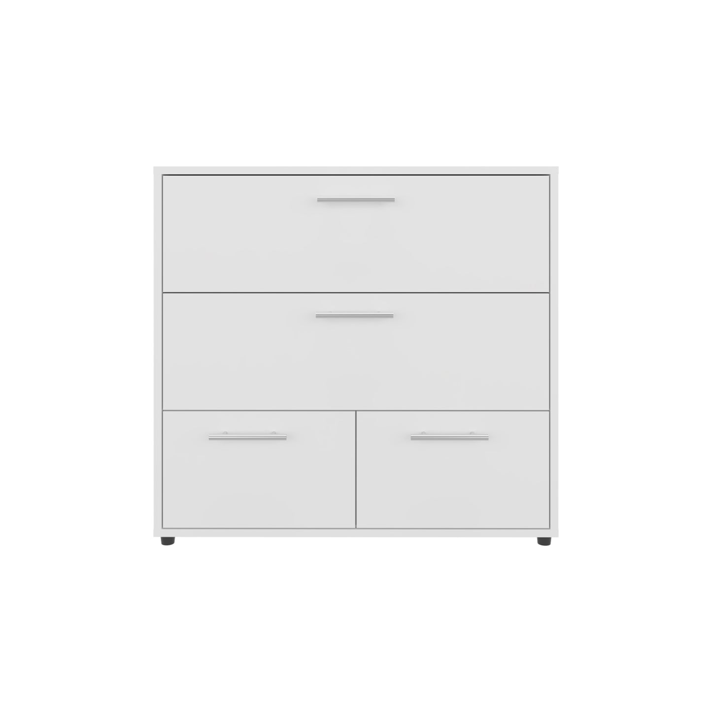 Alpine Four Drawer Dresser with Base Independent Drawers