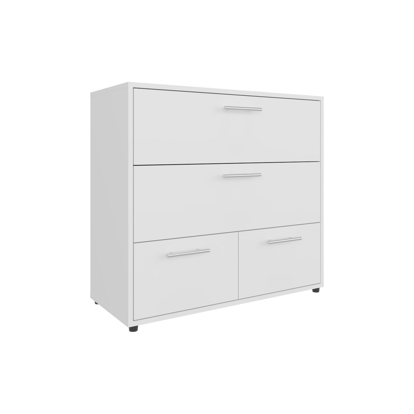 Alpine Four Drawer Dresser with Base Independent Drawers