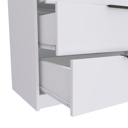 Tuhome Kaia 3 Drawers Dresser with Spacious Storage, Modern Superior Top for Décor, Functional Bedroom Organizer for Clothing and Essentials, Contemporary Space-Saving Furniture with Smooth Metal Hardware