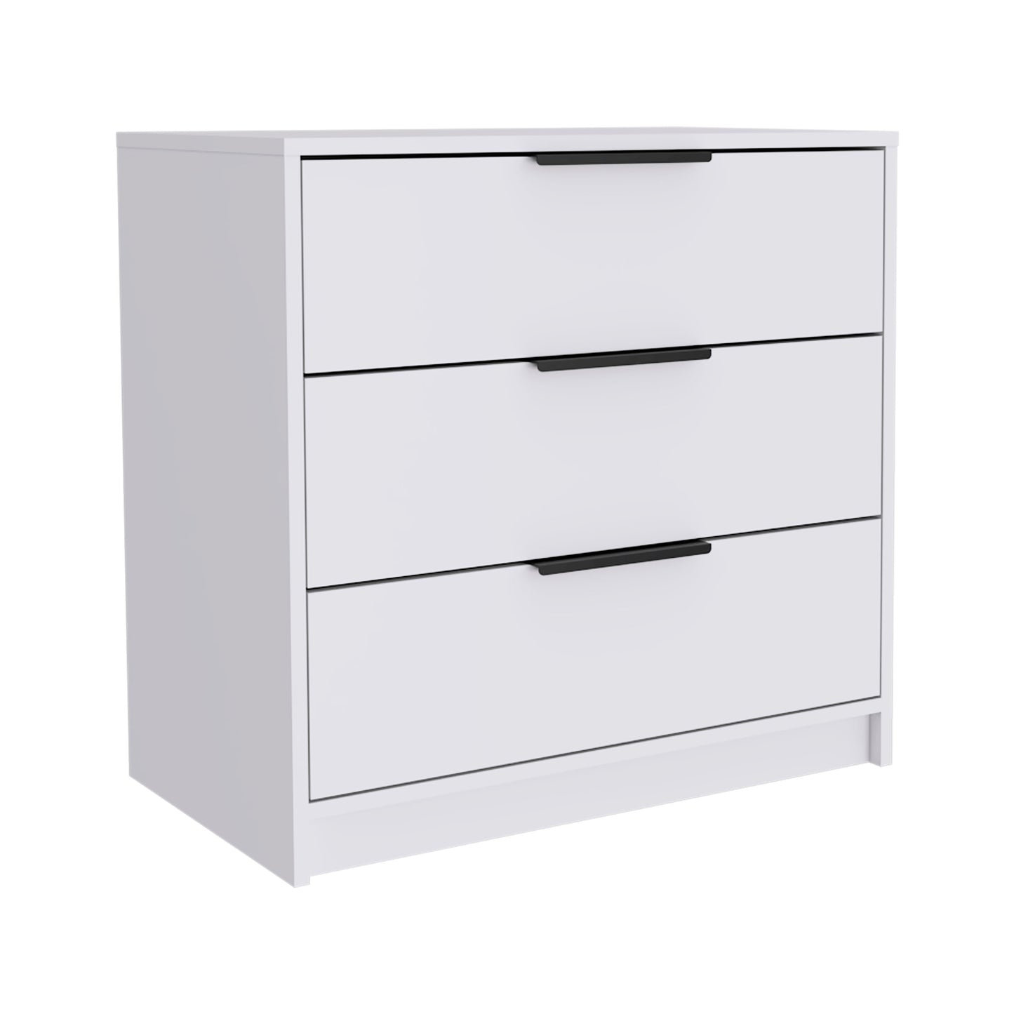 Tuhome Kaia 3 Drawers Dresser with Spacious Storage, Modern Superior Top for Décor, Functional Bedroom Organizer for Clothing and Essentials, Contemporary Space-Saving Furniture with Smooth Metal Hardware