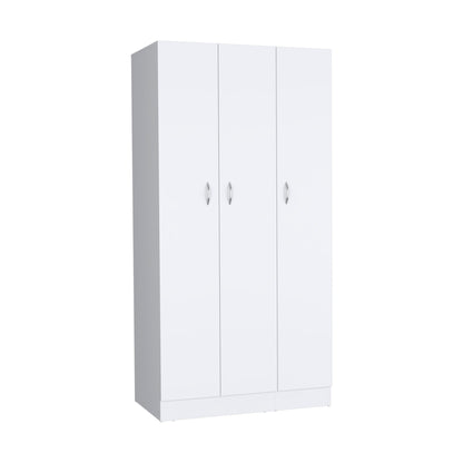 Ohio Armoire Wardrobe with 3-Doors, 2-Drawers, 4-Tier Shelves