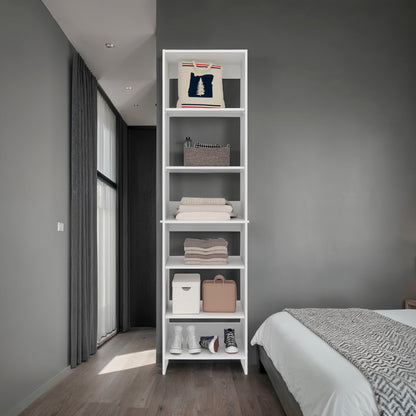 Eco Closet Storage Shelves Unit, Open Organizer with 5 Spacious Adjustable Shelves, Space-Saving Vertical Wardrobe Insert for Clothes, Shoes, Boxes & Accessories, Free-Standing Durable Closet System