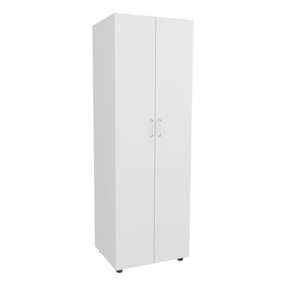 Aurora Armoire with two superior Shelves, Wardrobe for Bedroom