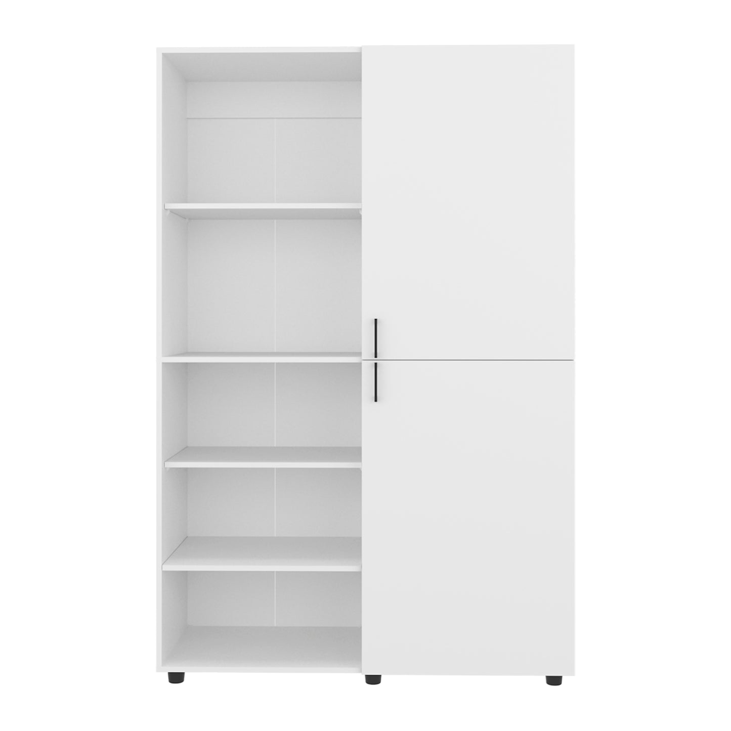 Eco High One Door Freestanding Armoire With Hanging Rod And Interior Shelves, Compact Bedroom Wardrobe