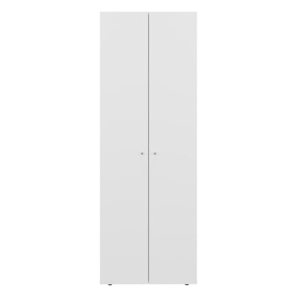 Home 2 Door Closet System, Four Fixed Shelves, Compact Wardrobe for Bedroom Organization, Laundry Room Organization, Utility Room Organization, Freestanding Storage Furniture