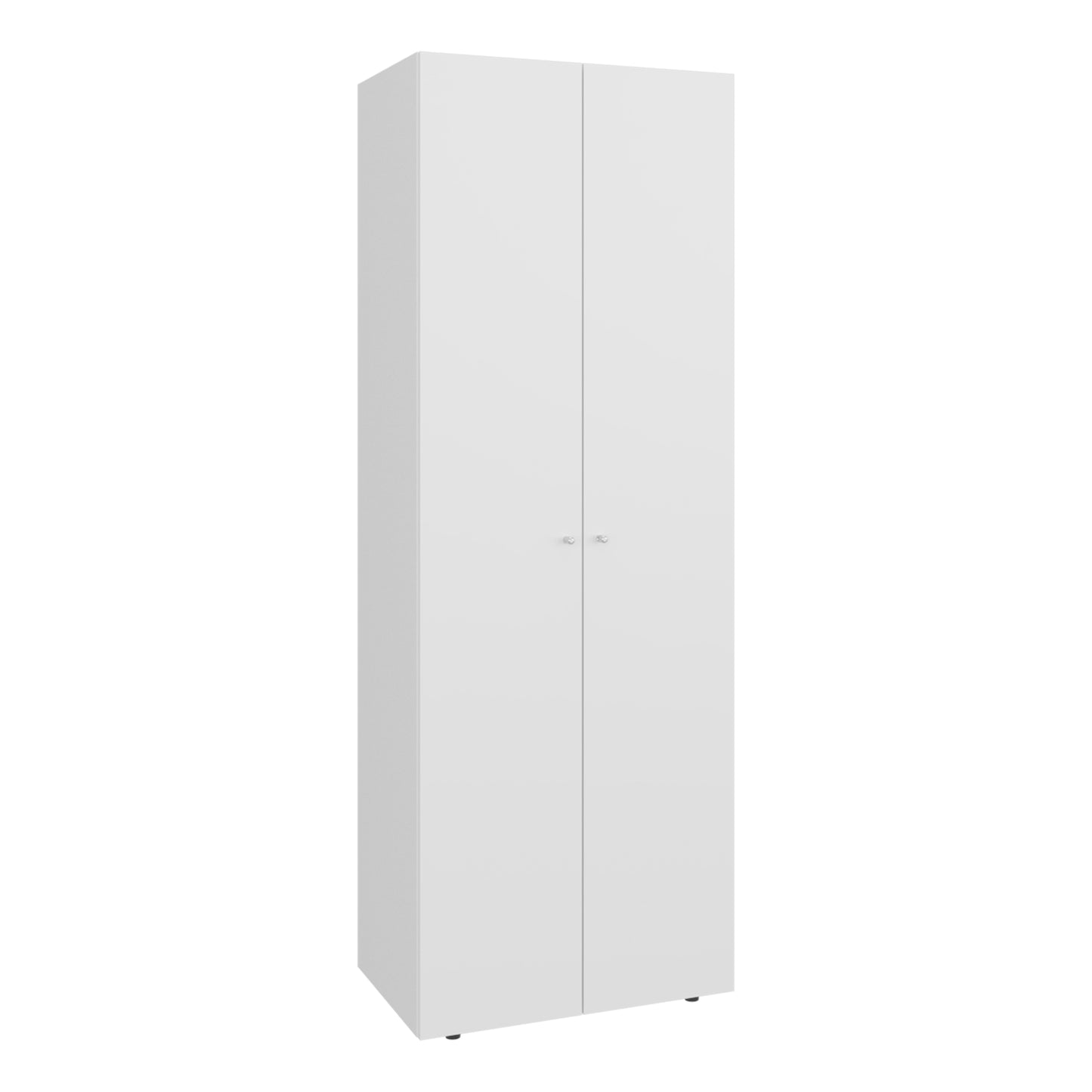 Home 2 Doors Closet System Armoire, Hanging Rod and Storage Shelf, Modern Armoire for Bedroom Organization Storage