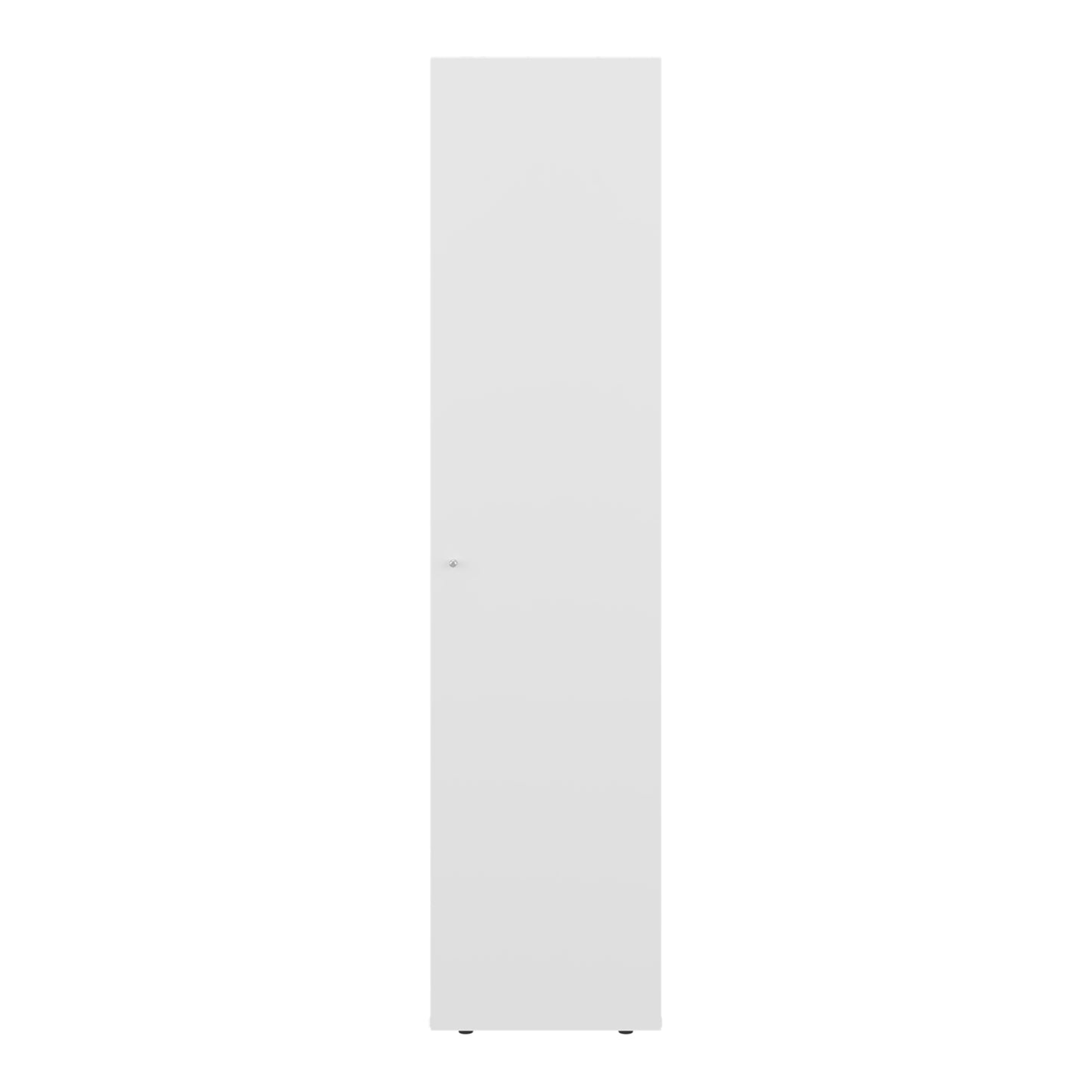 Home Linen Freestanding Tall Cabinet with Single Door and 4 Horizontal Storage Shelves, Cabinet for Bathroom, Bedroom or Laundry Room