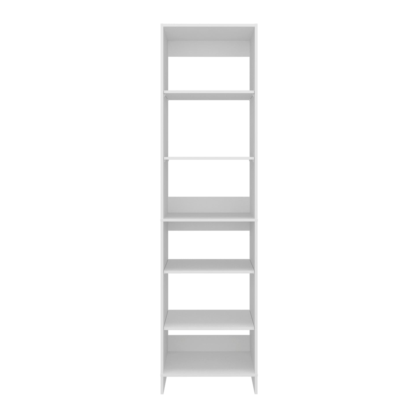Freestanding Closet with 6 Shelves, Storage Organizer, Modern Storage For Bedroom and Bookcase, Engineered Wood, 84" Tall, Home Bedroom Open Shelving Cabinet