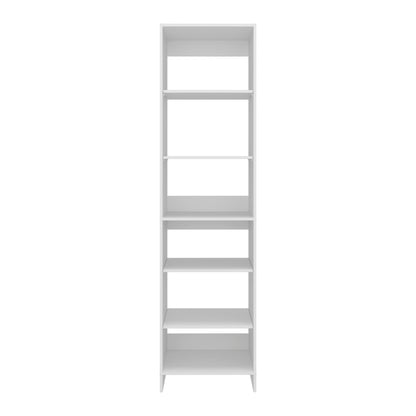 Freestanding Closet with 6 Shelves, Storage Organizer, Modern Storage For Bedroom and Bookcase, Engineered Wood, 84" Tall, Home Bedroom Open Shelving Cabinet