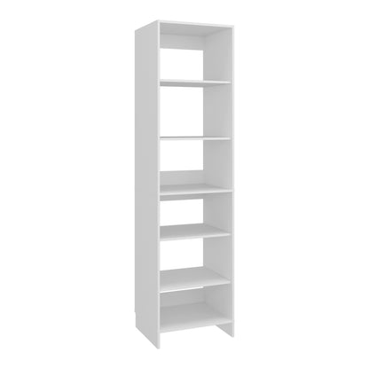 Freestanding Closet with 6 Shelves, Storage Organizer, Modern Storage For Bedroom and Bookcase, Engineered Wood, 84" Tall, Home Bedroom Open Shelving Cabinet
