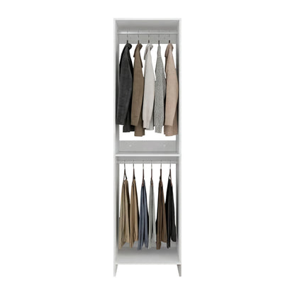 Freestanding Closet with 6 Shelves, Storage Organizer, Modern Storage For Bedroom and Bookcase, Engineered Wood, 84" Tall, Home Bedroom Open Shelving Cabinet