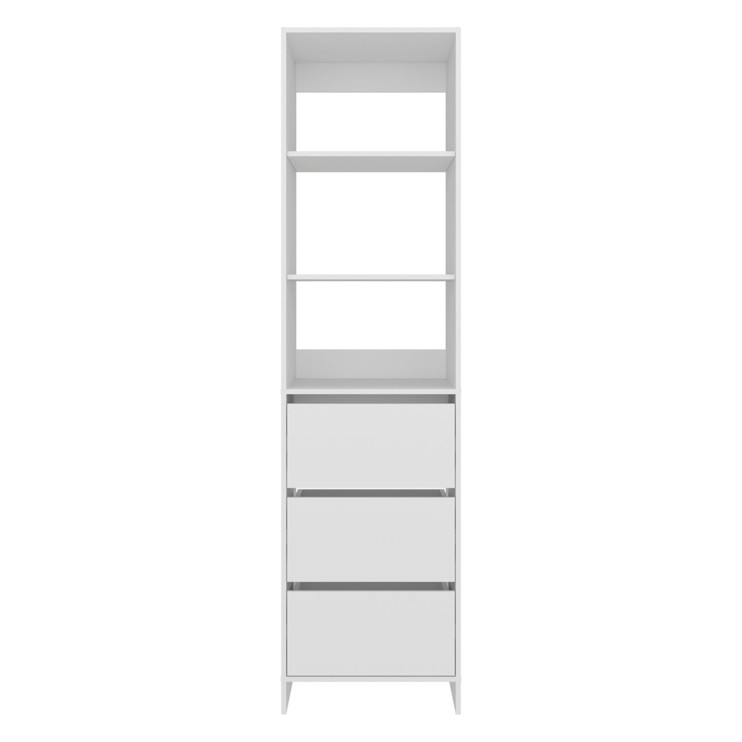 Freestanding Closet with 6 Shelves, Storage Organizer, Modern Storage For Bedroom and Bookcase, Engineered Wood, 84" Tall, Home Bedroom Open Shelving Cabinet