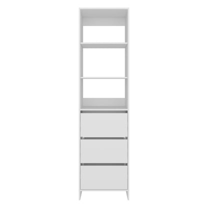 Freestanding Closet with 6 Shelves, Storage Organizer, Modern Storage For Bedroom and Bookcase, Engineered Wood, 84" Tall, Home Bedroom Open Shelving Cabinet