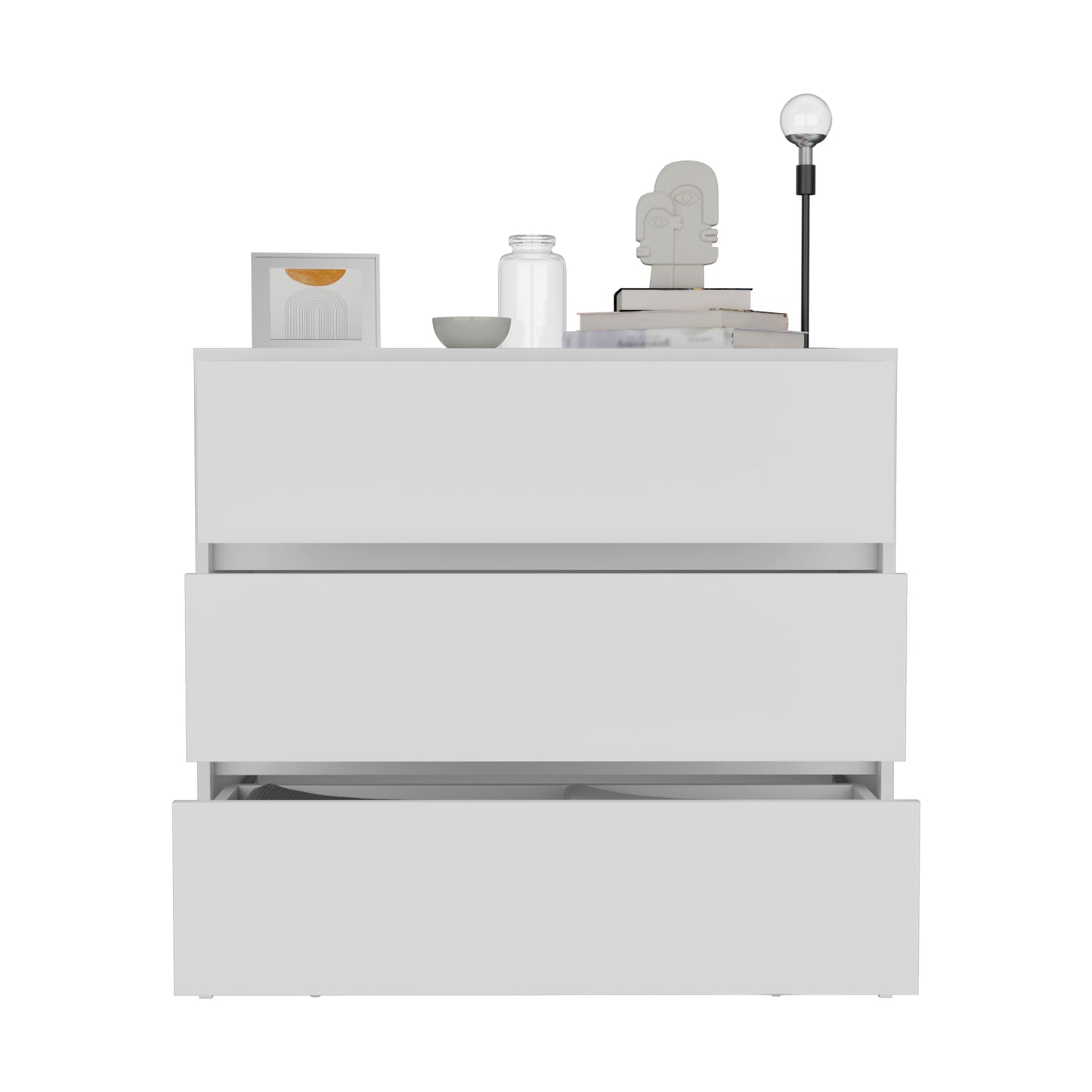 Austin Three Drawer Dresser, Pull Out Mechanism