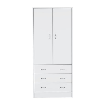 Taly Double Door Armoire White